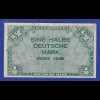 Banknote Deutschland EINE HALBE MARK SERIE 1948 