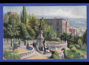 AK Stuttgart München Eugensbrunnen 1925 gelaufen nach Peking / China