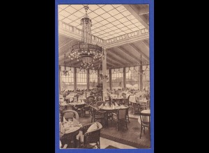 AK Berlin Restaurant Rennbahn Grunewald 1911 gelaufen nach Tsinanfu / China