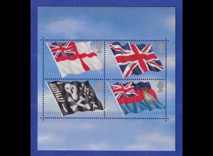 Großbritannien 2001 Flaggen, U-Boot-Waffe Mi.-Nr. Block 12 ** 