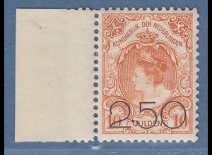 Niederlande 1913 Wilhelmina 2,50 Gulden orange Mi.-Nr. 99 ungebraucht *