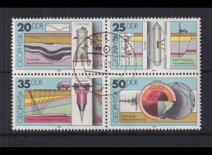 DDR 1980 Geophysik Mi.-Nr. 2557-2560 Zusammendruck schön gest. HALLE