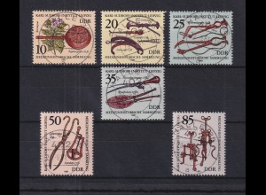 DDR 1981 Medizinhistorische Sammlung Mi.-Nr. 2640-2645 zentrisch gest. HALLE