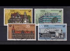 DDR 1982 Bauten der Deutschen Post Mi.-Nr. 2673-2676 zentrisch gest. HALLE