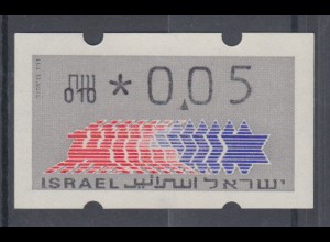 Israel Klüssendorf ATM Dauerausgabe 1.Papier, mit Aut.-Nr. 010 , Mi.-Nr. 3.1