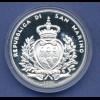 San Marino 1996 Silbermünze 10000 Lire Europa , 22g Ag835 