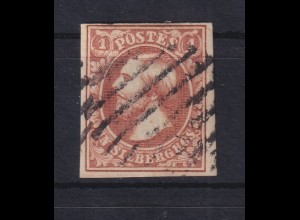 Luxemburg 1855 Wilhelm III. 1 Sgr (hellbräunlichrot) Mi.-Nr. 2 e gestempelt 