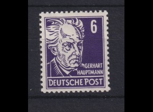 DDR 1952 Freimarke Gerhart Hauptmann Mi.-Nr. 328 v a Y I postfrisch **