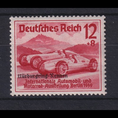 Deutsches Reich 1939 Nürburgring-Rennen Mi.-Nr. 696 Silberpfeile postfrisch ** 