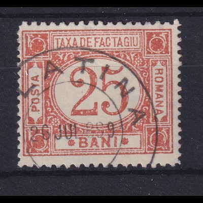 Rumänien 1898 Paketmarke 25 Bani Mi.-Nr. 3 gestempelt