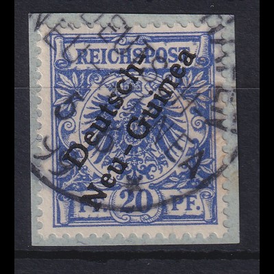 Deutsch-Neuguinea 1897 Mi.-Nr. 4 gestempelt auf Briefstück, gepr. BOTHE BPP