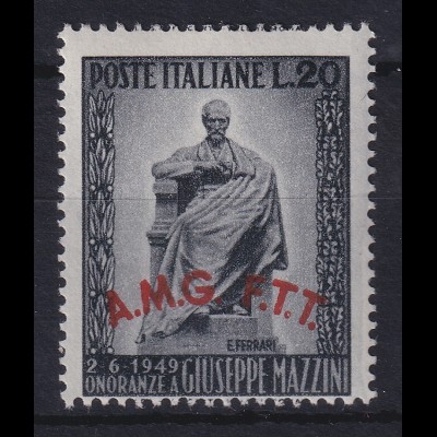 Triest Zone A 1949 Mazzini-Denkmal in Rom Mi.-Nr. 71 (leichte Gummitönung) **