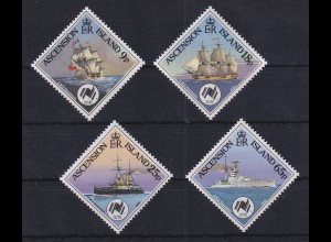Ascension Island 1988 Kriegsschiffe H.M.S. Resolution Mi.-Nr. 462-465 postfr. **