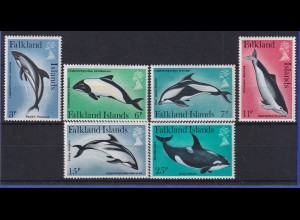 Falkland-Inseln 1980 Delphine und Wale Mi.-Nr. 295-300 postfrisch **