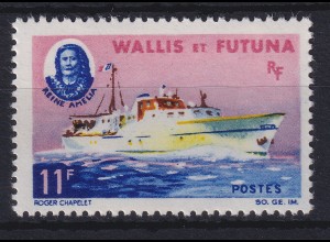 Wallis et Futuna 1965 Fährschiff Königin Amélia Mi.-Nr. 206 postfrisch **