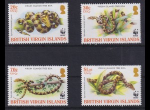 British Virgin Islands 2005 WWF Schlangen Baum-Boa Mi.-Nr. 1137-1140 postfr. **