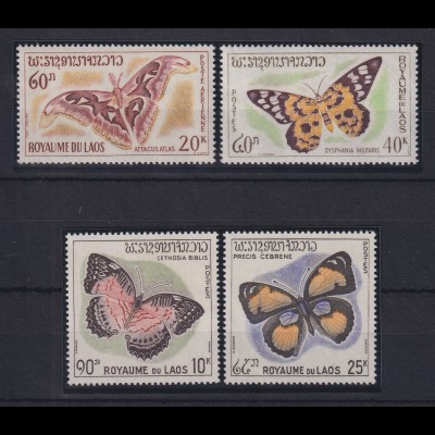 Laos 1965 Schmetterlinge Mi.-Nr. 151-154 postfrisch ** 