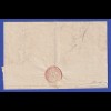 Bayern Dienstbrief mit Rayon-Stempel Oehringen R.3 1811
