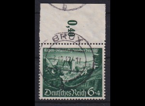 Deutsches Reich 1940 Eupen-Malmedy Mi.-Nr. 748 Oberrandstück gestempelt