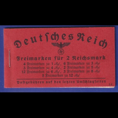 Deutsches Reich 1940/41 Markenheftchen Mi.-Nr. 39.4 postfrisch **