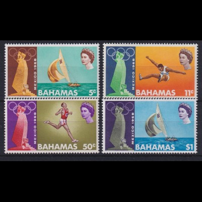 Bahamas 1968 Olympiade in Mexiko Mi.-Nr. 281-284 postfrich **