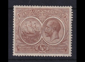 Bermuda 1920 Commemorations Stamp Mi.-Nr. 51 sauber ungebraucht *