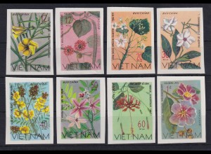 Vietnam 1977 Wildwachsende Blumen Mi.-Nr. 919 U - 926 U ungestempelt (*)