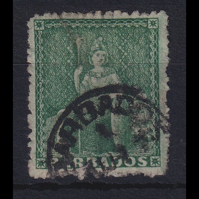 Barbados 1870 Sitzende Britannia Mi.-Nr. 11 b A gestempelt