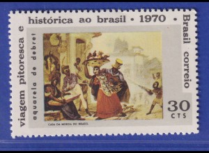 Brasilien 1970 Jean Baptiste Debret III. Sklaven Mi.-Nr. 1257 **