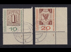 Bundesrepublik 1959 INTERPOSTA Mi.-Nr. 310-311 b Eckrandstücke UR Formnummer 1 O