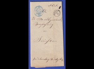 Österreich Dienstbrief mit Rundstempel LIENZ 1871