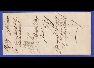 Österreich Dienstbrief mit Zweizeiler Prag 1846