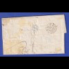 Frankreich Brief mit Zweizeiler BORDEAUX und Kastenstempel P.P.P.P. 1823