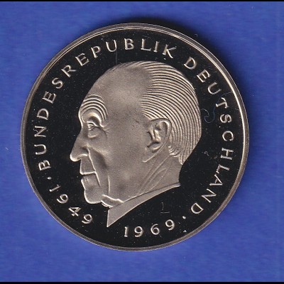 Deutschland Kursmünze 2 DM 1979 G Adenauer PP
