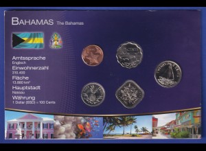 Bahamas Kursmünzensatz im Blister