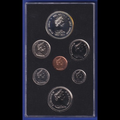 Kanada Kursmünzensatz 1978 mit Sonderprägung Thron des Senats