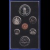 Kanada Kursmünzensatz 1978 mit Sonderprägung Thron des Senats