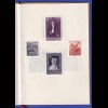 Liechtenstein 1957 Souvenir-Heft mit 7 Marken, Tagung für Altertumsforschung