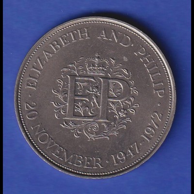 Großbritannien Gedenkmedaille 1972 - Zur Silberhochzeit der Queen