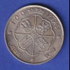 Silbermünze Spanien 1966 General Franco 100 Pesetas 19gAg800