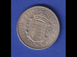 Großbritannien Kursmünze Half Crown 1967 Wappen