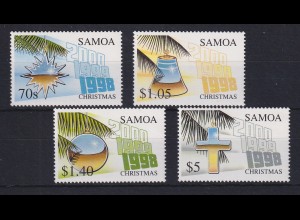 Samoa I Sisifo 1998 Mi.-Nr. 890-893 postfrisch ** / MNH Weihnachten