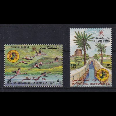 Oman 1987 Internationaler Tag für Umweltschutz Mi.-Nr. 305-306 postfrisch **