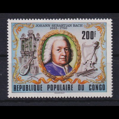 Kongo / Congo 1979 Johann Sebastian Bach Mi.-Nr. 696 postfrisch ** 