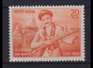 Indien 1970 700. Geburtstag Sant Namdeo Mi.-Nr. 512 postfrisch ** 