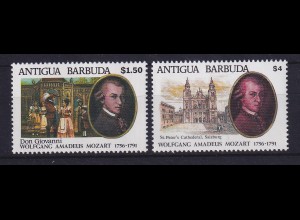 Antigua und Barbuda 1991 200. Todestag W. A. Mozart Mi.-Nr. 1565-1566 **