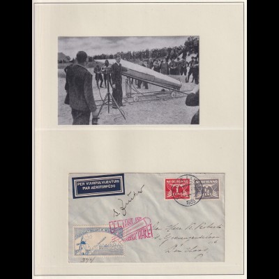 Autogrammbeleg GERHARD ZUCKER (1908-1985) von 1935 auf Raketenpost-Brief