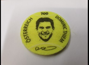 Österreich 2021 Briefmarke Tennisspieler Dominic Thiem 700Ct Tennisball-Filz **