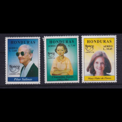 Honduras 1999 Amerika: Bedeutende Frauen Mi.-Nr. 1456-1458 postfrisch **