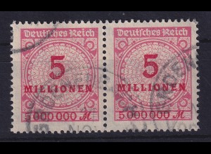 Dt. Reich Inflation Mi.-Nr. 317 A P HT Sprung in Rosette gest. gepr. Infla 